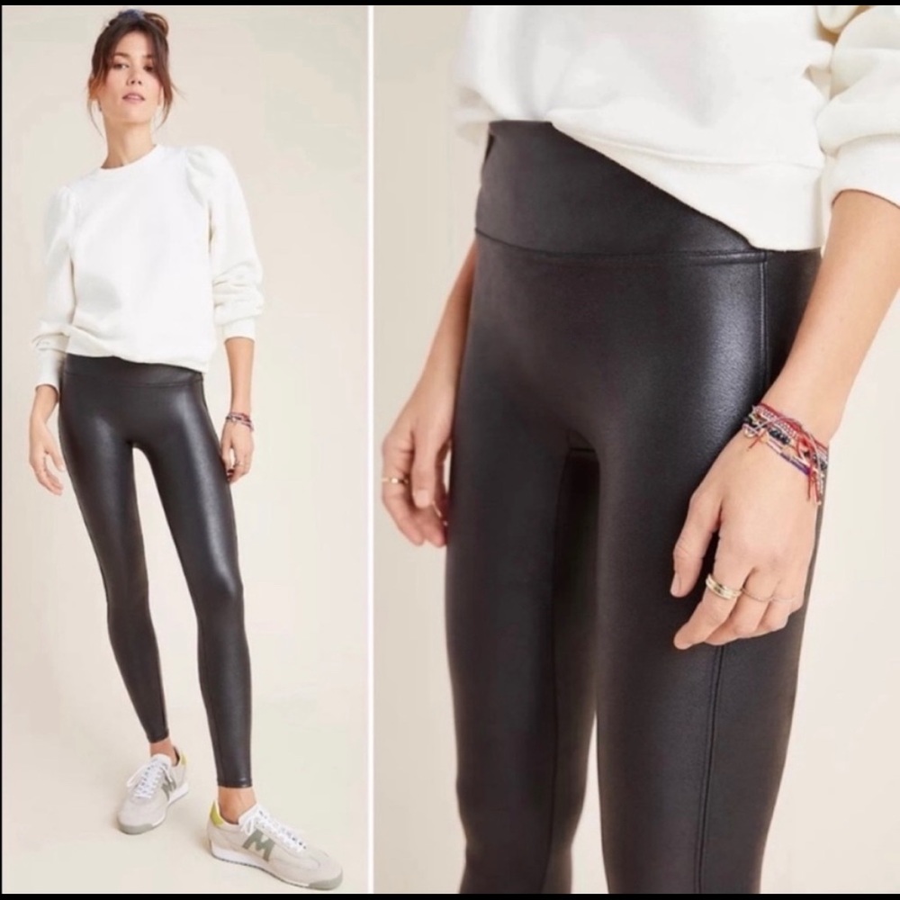 Spanx Faux Leather Leggings in Black